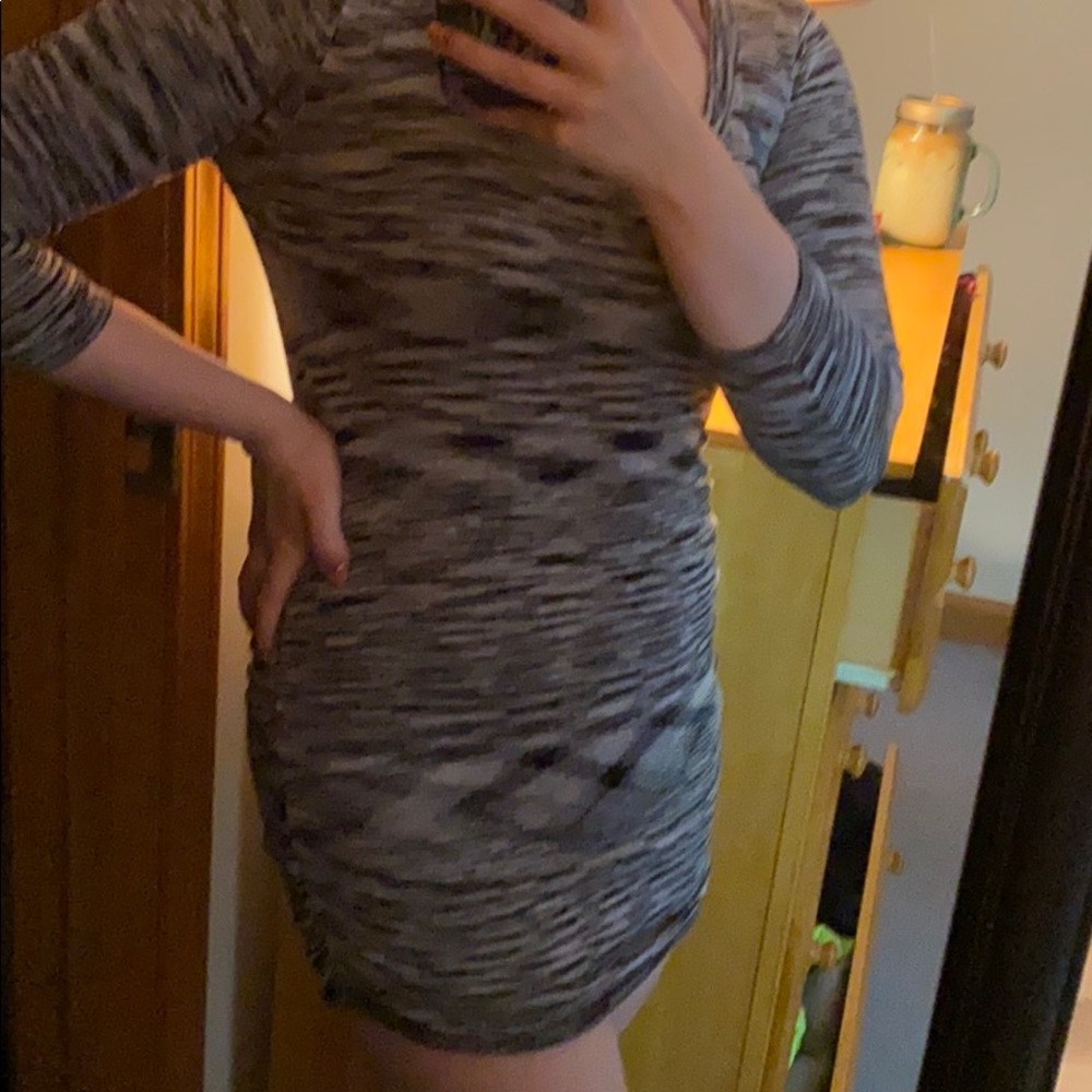Tight sweater dress